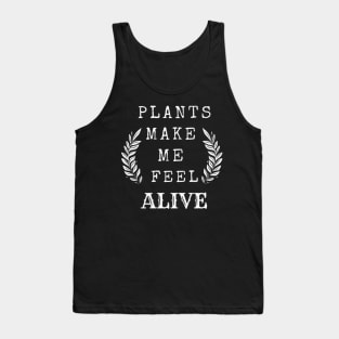 Plants Make Me Feel Alive (Mint Green) Tank Top